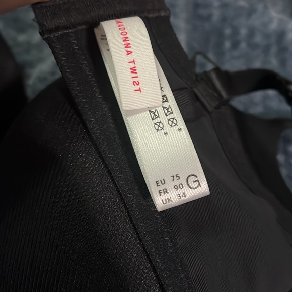 Primadonna twist bra 34G 34 G 4D DDDD new black foam lined prima Donna lingerie - Picture 10 of 14